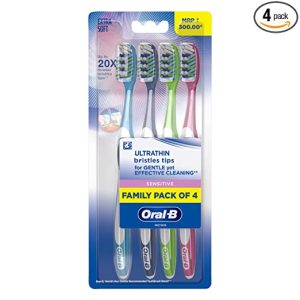 Oral B Sensitive Softs Toothbrush Pack Of 4