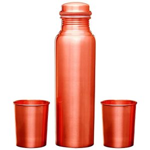 Signoraware Copper Bottle with 2 Glasses