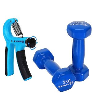 Dumbbells + Hand Grip