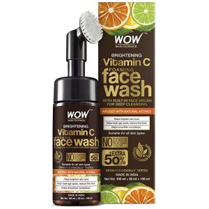 WoW Vitamin C Foaming Facewash + Built-in Face Brush