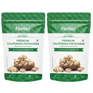 Farmley Roasted & Salted Pistachios (200g x 2)