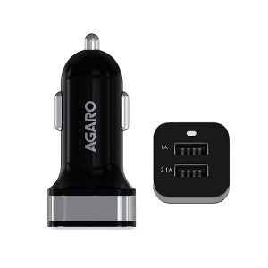 3.1 A Dual Port Lightning, USB Smart Car Charger