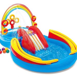 Intex Inflatable Rainbow Ring Water Play Centre
