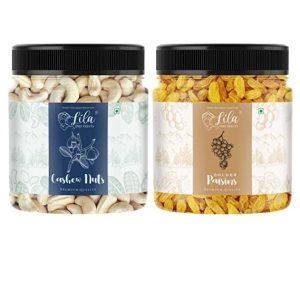 Cashew & Golden Raisins Combo, 1 Kg (500g x 2 Jar)