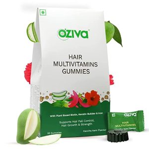 OZiva Hair Multivitamin Gummies for hairfall control (30 Count)