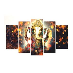 PAPER PLANE DESIGN ‘Ganesha’ 5 Panel Split Painting