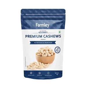 Farmley Premium Raw Cashews, 1 Kg
