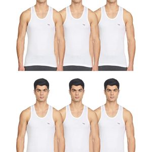 LUX VENUS Men’s Cotton Vest (Pack of 6)
