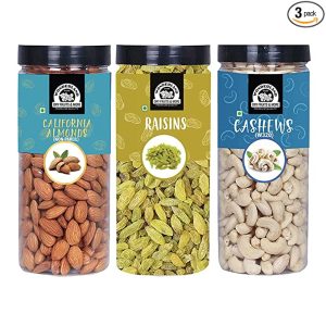Dry Fruits Combo, 1.5 Kg (500g x 3)