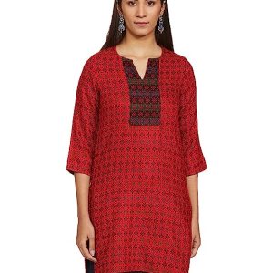Indigo Women’s Acrylic Regular Kurta