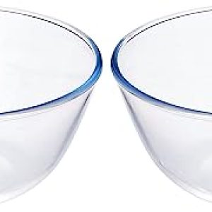 Borosilicate Glass Mix Bowl, Set of 2 (3,600 ML Each)