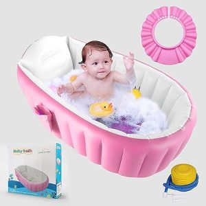 Kid Baby Bath Tub with Multipurpose Baby Shower Hat