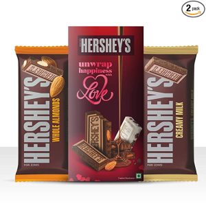 Hershey’s Bar Whole Almond & Creamy Milk Chocolate (100g x 2)