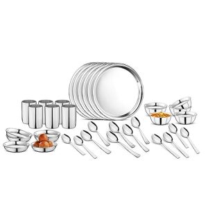 Steelcraft Premium Stainless Steel Dinner Set of 36