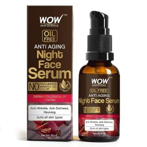 WOW Skin Science Anti Aging Night Face Serum – OIL FREE