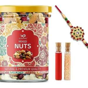 GreenFinity Dry Fruits + Rakhi Gift Set