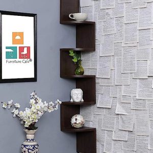 5 Tiers Wooden Wall Shelves