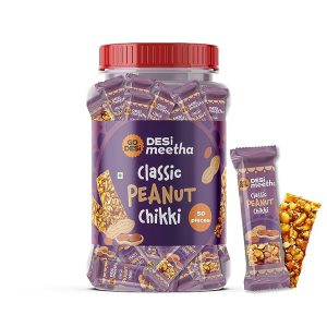 Go Desi Peanut Chikki 50 Pcs