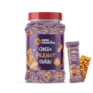 Go Desi Peanut Chikki (50 Pcs)