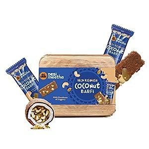 GO DESi Kaju Kishmish Coconut Barfi, 300gm
