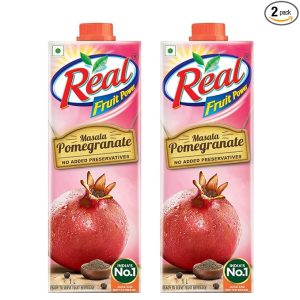 Real Fruit Juice, Masala Pomegranate, 1L Box (Pack of 2