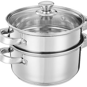 Solimo Stainless Steel Induction Bottom Steamer 2LTR