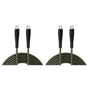 65W Fast Charging USB Type C Cable (Pack Of 2)