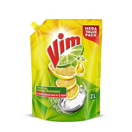 Vim Dishwash Liquid Gel, 2 Ltr