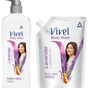 Vivel Body Wash, 500 ml Pump + 400ml Refill