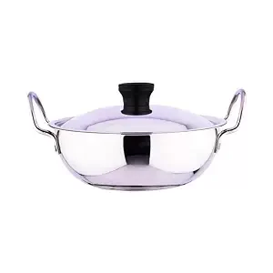 Stainless Steel Kadai with Lid 1.4L