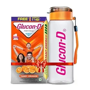 Glucon-D Tangy Orange Flavour, 1 Kg (With Sipper Free
