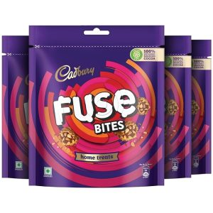 Cadbury Fuse Peanut & Caramel filled Chocolate Home Treats, 108.5g, Pack of 4