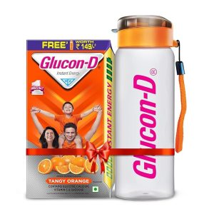 Glucon-D Tangy Orange 1 Kg+ Free Sipper