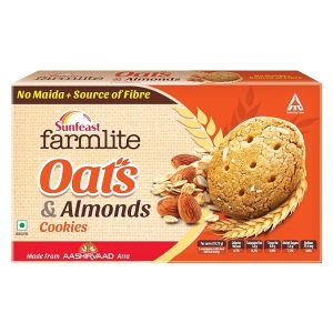 Sunfeast Farmlite Oats & Almonds Cookies , 300gm