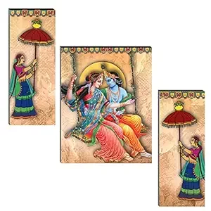Set of 3 Radha Krishna Painting