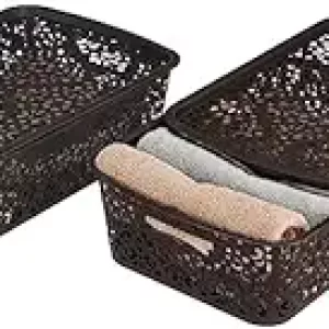 Multipurpose Storage Basket With Lid (Pack Of 2)