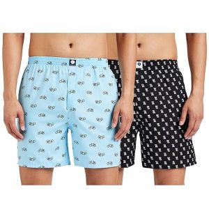 Symbol Men’s Cotton Regular Boxer Shorts (Pack of 2)