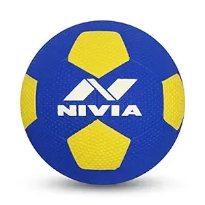 Nivia Tornado Moulded Football Size-5 Blue, Rubber