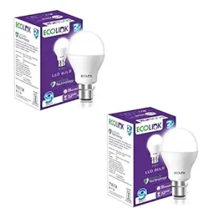 EcoLink 9-Watt Base B22 LED Bulb (Pack of 2)