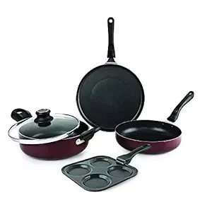 CELLO Prima Uttapam Non Stick Induction Base Aluminium Cookware Combo