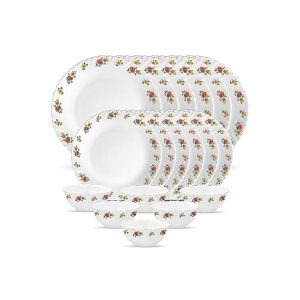 La Opala Opal Glass Dinner Set, 18 Pcs