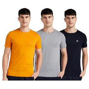 Cazibe Men’s Regular T-Shirt (Pack of 3)