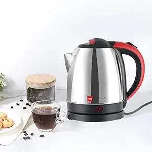 Cello Quick Boil Primo 1.8 Litre Electric Kettle 1500 Watts, Red