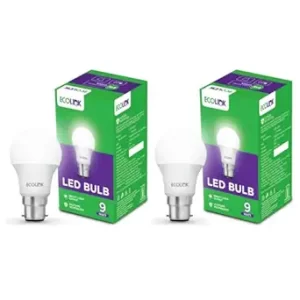 EcoLink from Phillips ( Set of 2 ) 9-Watt Base B22 LED Bulb (Cool White,Pack of 2) 