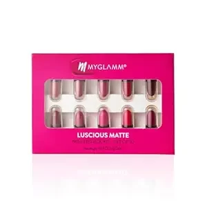 MyGlamm Luscious Matte Mini Lipstick Kit – Set Of 10
