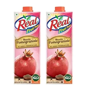 Real Fruit Juice, Masala Pomegranate, 1L(Pack Of 2)