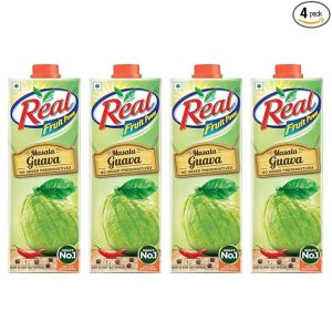 Real Masala Guava Fruit Juice, (1L x 4)