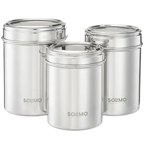 Solimo Stainless Steel Canister Set