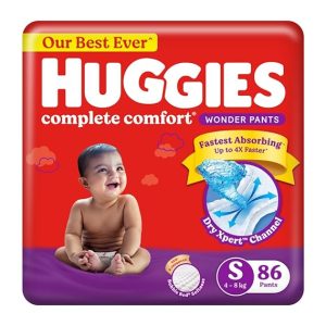Huggies Complete Comfort Wonder Pants, (S Size, 86 Count)