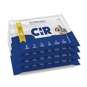 CIR Soft Body Cleansing Wet Bed Bath Wipes for Adults